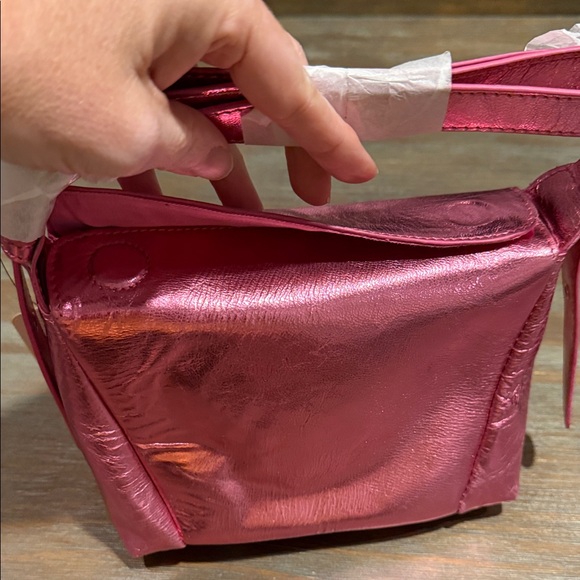 Free People Sabi Metallic Leather Crossbody Bag‎ Sangria Sunrise NWT - Picture 11 of 11